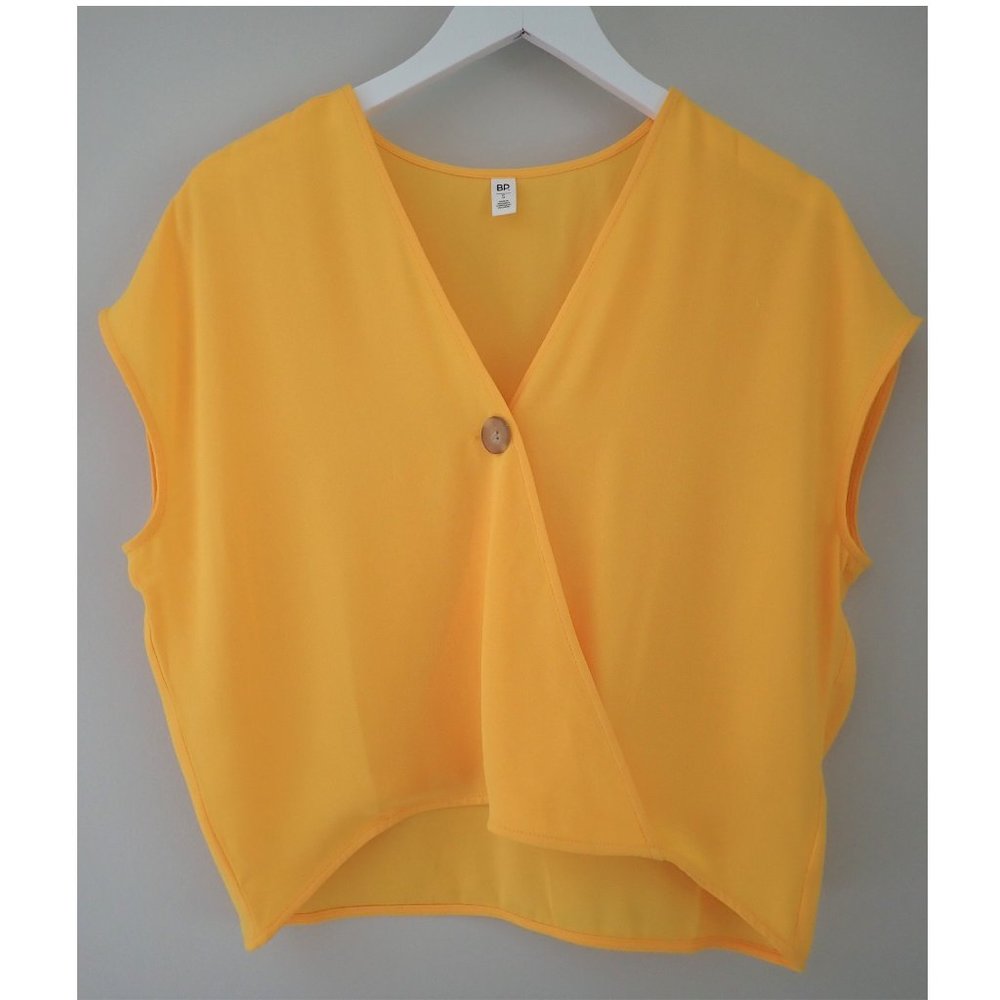 BP NORDSTROM Button Surplice Top V-Neck